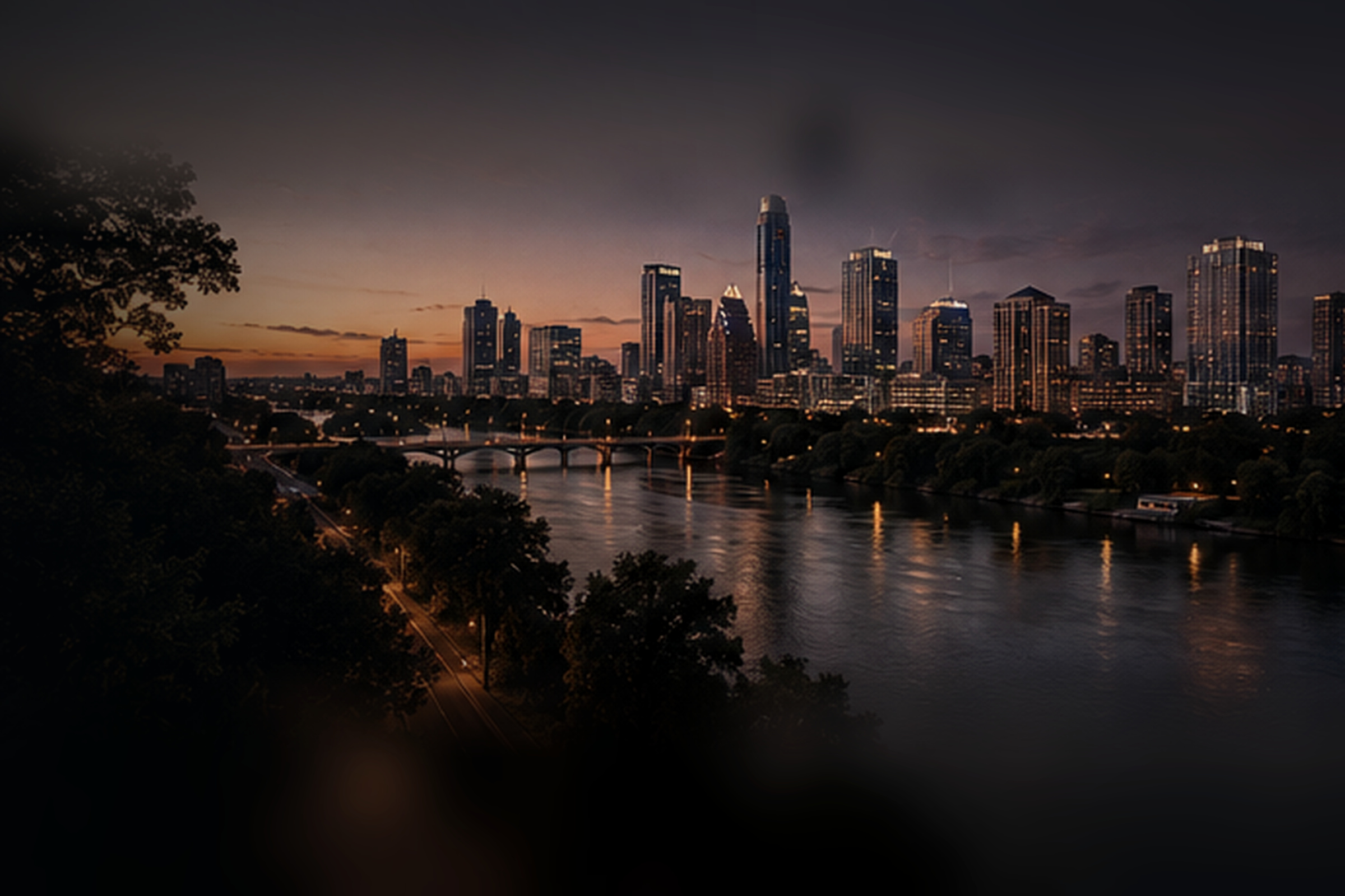 Austin, Texas skyline at dusk